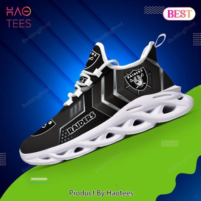 Oakland Raiders NFL Black Color Max Soul Shoes