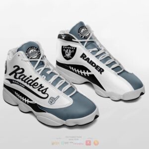 Oakland Raiders Nfl Light Blue Air Jordan 13 Shoes