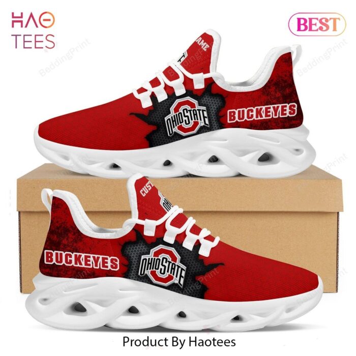 Ohio State Buckeyes Custom Name NCAA Max Soul Shoes