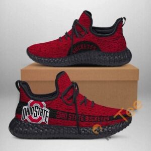 Ohio State Buckeyes Custom Shoes Personalized Name Yeezy Sneakers