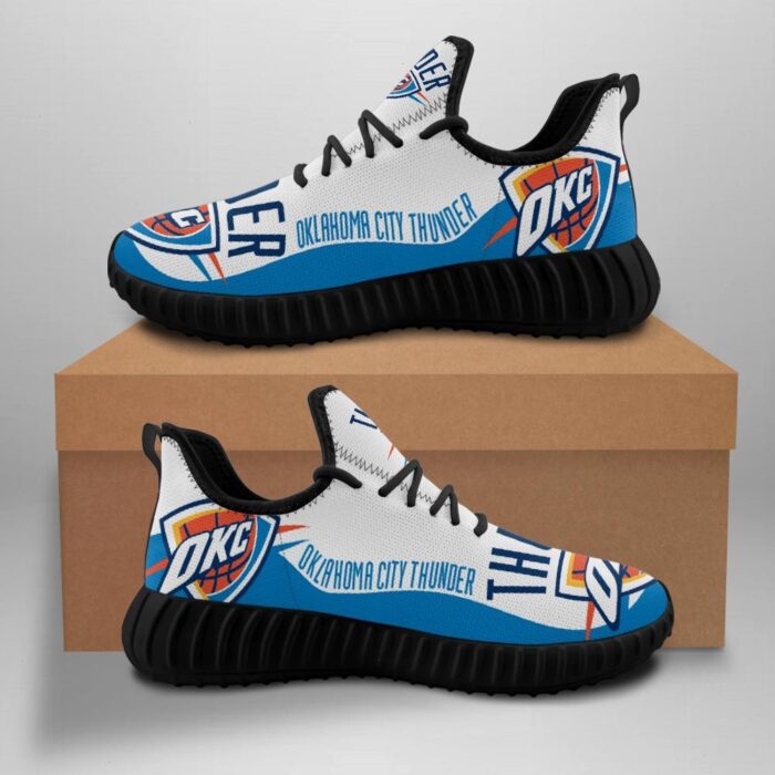 Oklahoma City Thunder Sneakers Big Logo Yeezy Shoes Art 1963