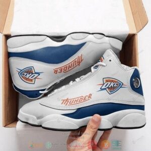 Oklahoma City Thunder Team Nba Logo Air Jordan 13 Shoes