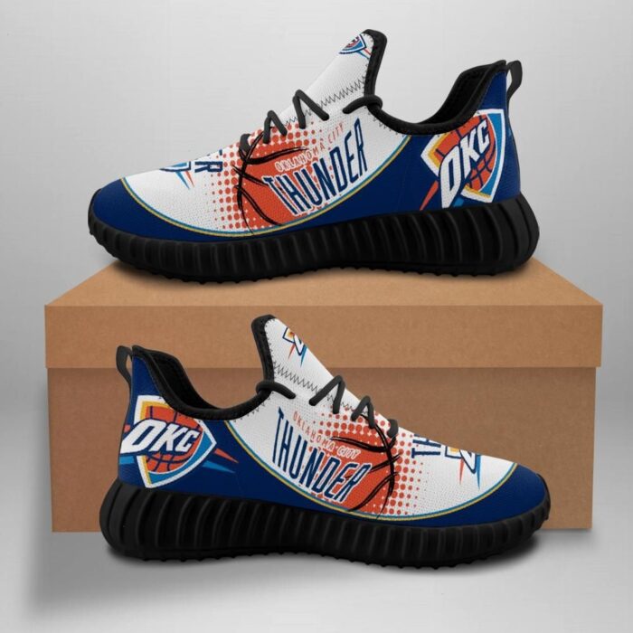 Oklahoma City Thunder Unisex Sneakers New Sneakers Basketball Custom Shoes Oklahoma City Thunder Yeezy Boost