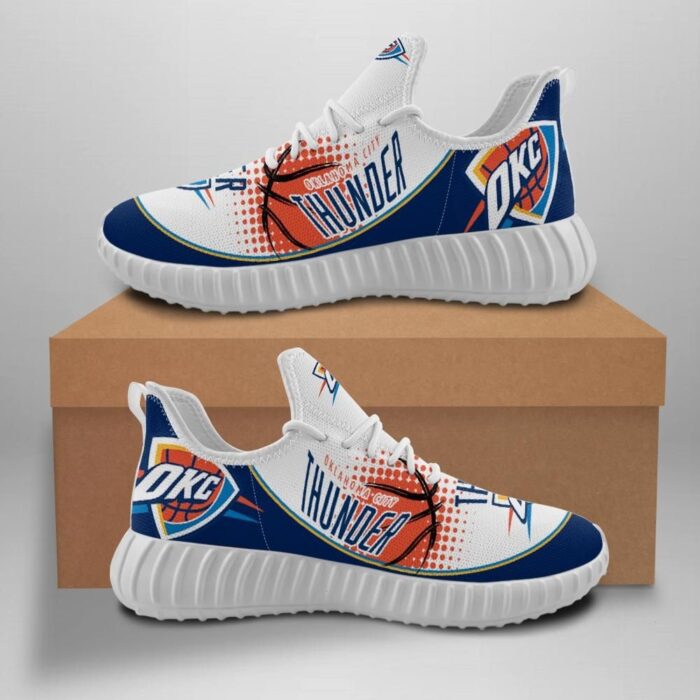 Oklahoma City Thunder Unisex Sneakers New Sneakers Basketball Custom Shoes Oklahoma City Thunder Yeezy Boost