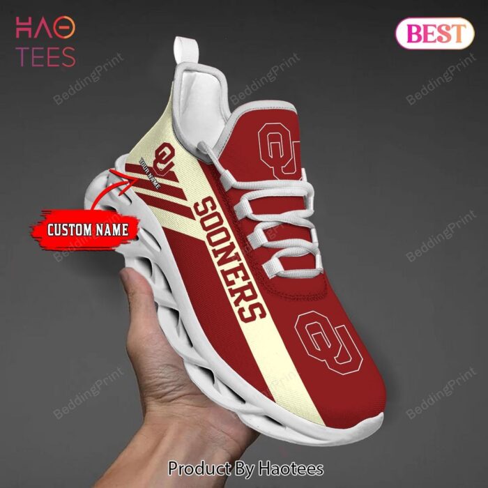 Oklahoma Sooners Custom Name NCAA Max Soul Shoes