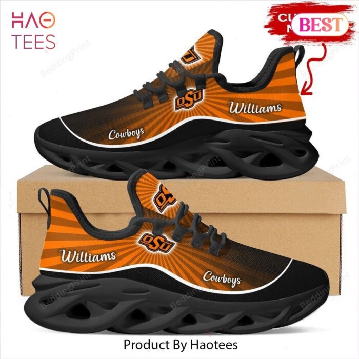 Oklahoma State Cowboys Custom Name NCAA Max Soul Shoes