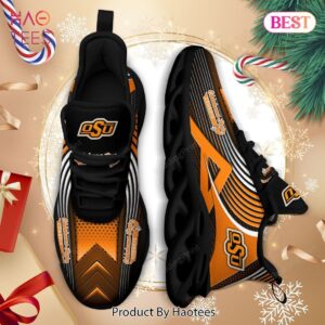 Oklahoma State Cowboys NCAA Orange Mix Black Max Soul Shoes Fan Gift