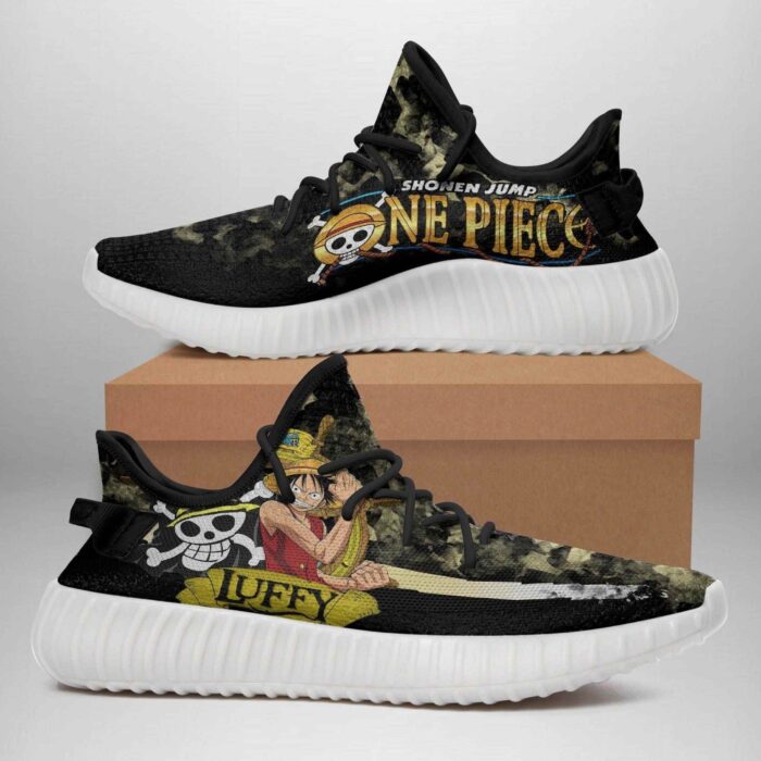 One Piece Luffy Yeezy Boost Shoes Sport Sneakers Yeezy Shoes