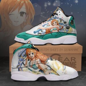 One Piece Nami Air Jordan 13 Sneaker Shoes