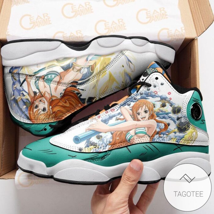 One Piece Nami Sneakers Custom Anime Air Jordan 13 Shoes