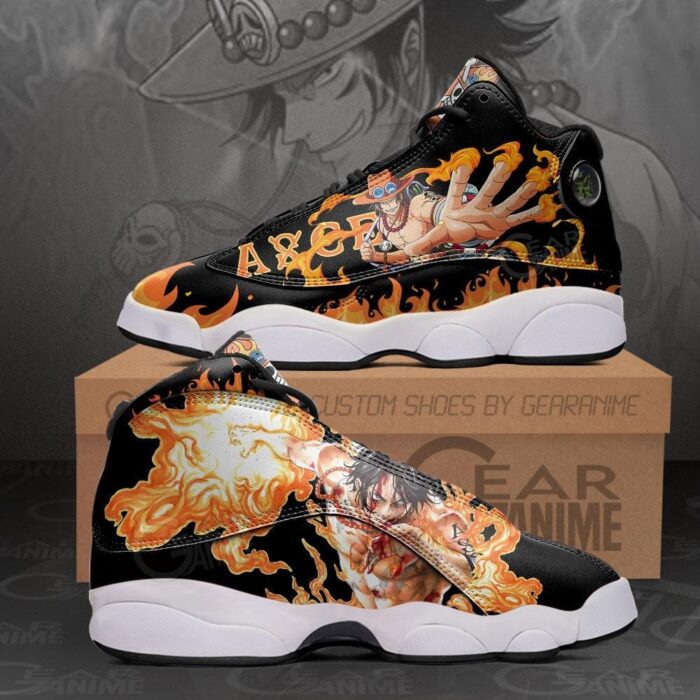 One Piece Portgas D Ace Air Jordan 13 Sneaker Shoes