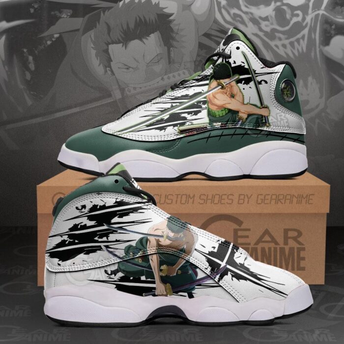 One Piece Roronoa Zoro Air Jordan 13 Sneaker Shoes