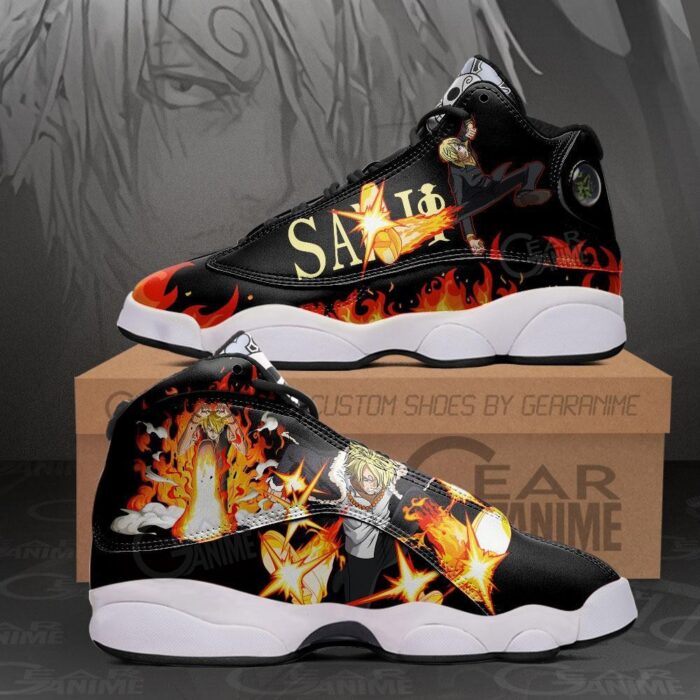 One Piece Sanji Diable Jambe Air Jordan 13 Sneaker Shoes