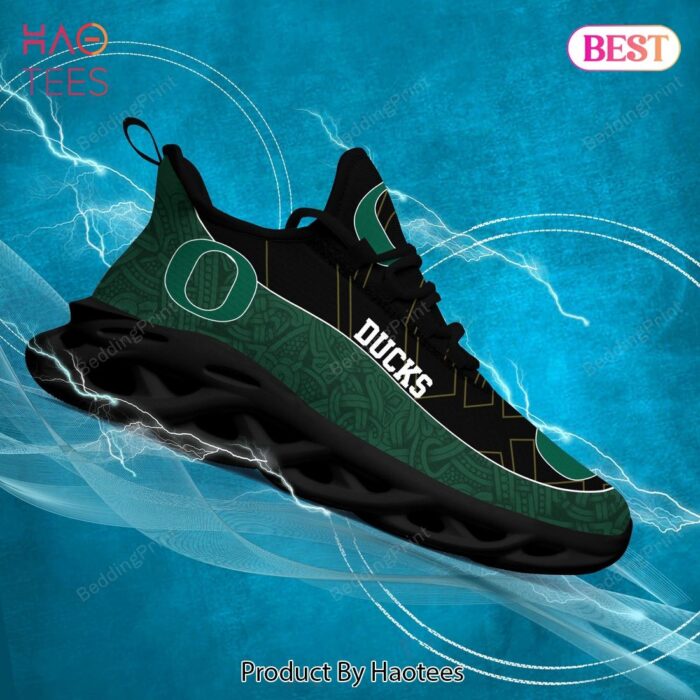 Oregon Ducks NCAA Black Green Color Max Soul Shoes