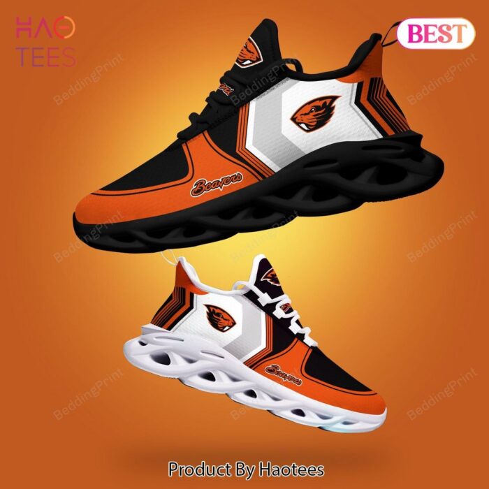 Oregon State Beavers NCAA Grey Black Orange Max Soul Shoes