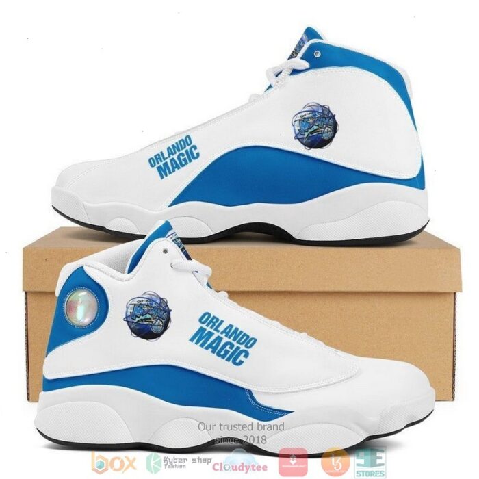 Orlando Magic Nba Football Team Big Logo 36 Gift Air Jordan 13 Sneaker Shoes