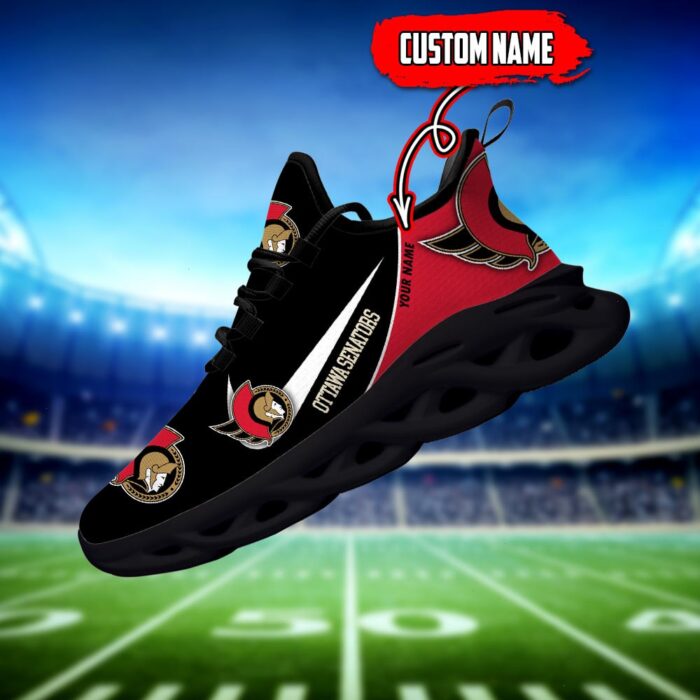 Ottawa Senators Custom Name NHL New Max Soul Shoes