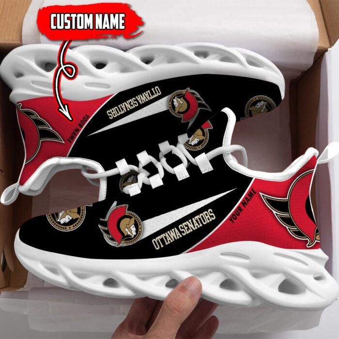 Ottawa Senators Custom Name NHL New Max Soul Shoes