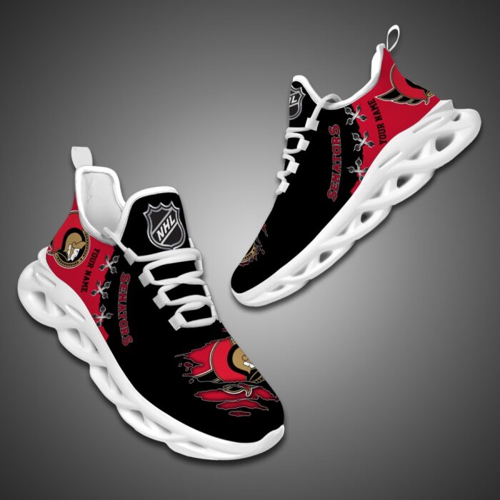 Ottawa Senators Personalized NHL Max Soul Shoes