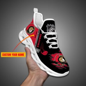 Ottawa Senators Personalized NHL Max Soul Shoes Ver 2