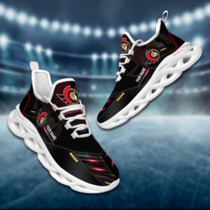 Ottawa Senators Personalized NHL Sport Black Max Soul Shoes