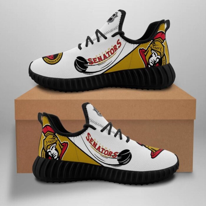 Ottawa Senators Unisex Sneakers New Sneakers Hockey Custom Shoes Ottawa Senators Yeezy Boost