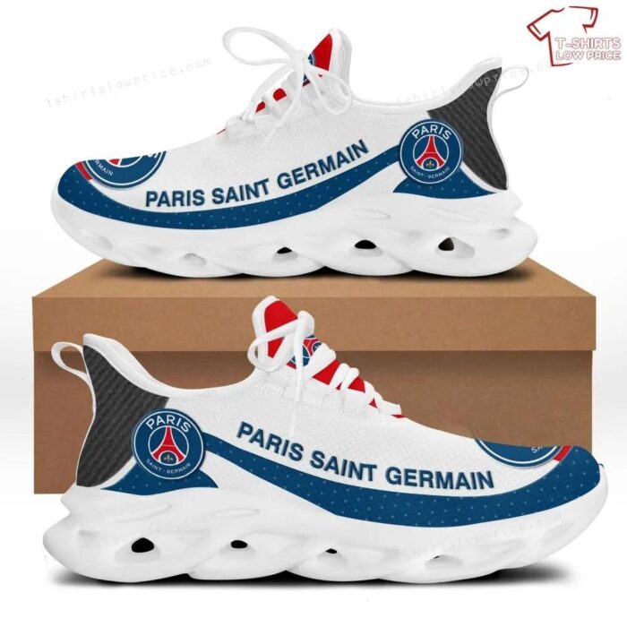 Paris Saint-germain FC White Blue Max Soul Shoes Running Sneakers