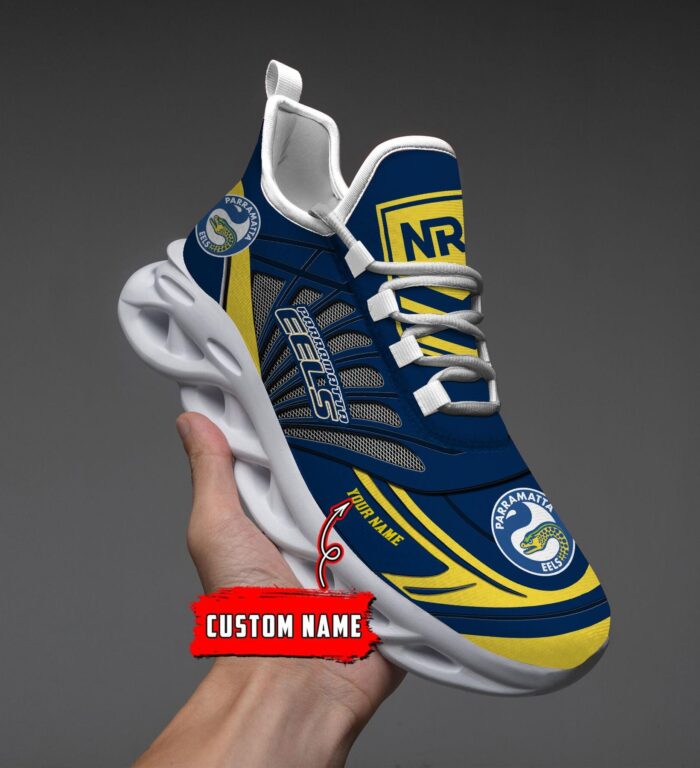 Parramatta Eels Custom Name NRL Max Soul Shoes