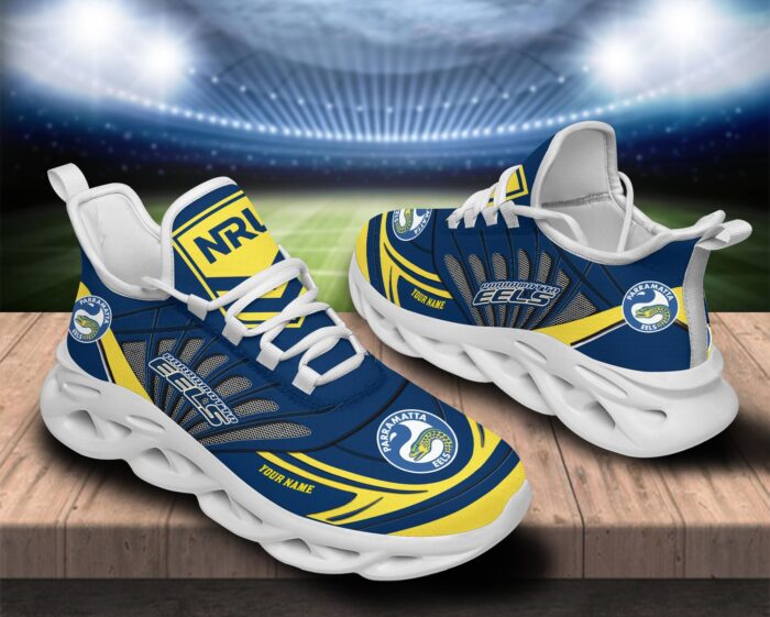 Parramatta Eels Custom Name NRL Max Soul Shoes