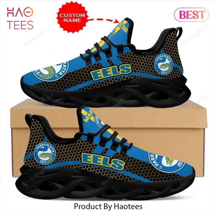 Parramatta Eels NRL Black Mix Blue Max Soul Shoes