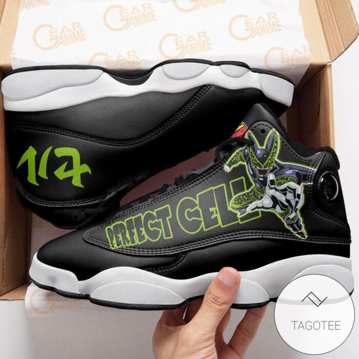 Perfect Cell Sneakers Custom Anime Dragon Ball Air Jordan 13 Shoes