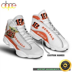 Personalised Cincinnati Bengals Baby Yoda Air Jordan 13 Shoes