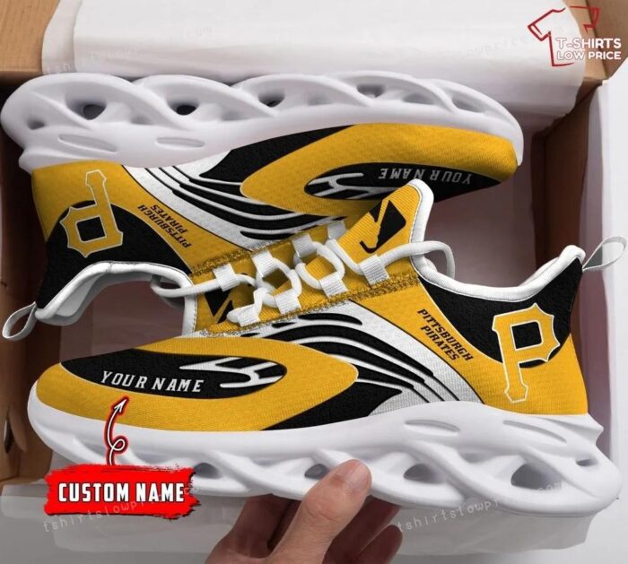 Personalize MLB Pittsburgh Pirates Max Soul Sneakers Running Shoes