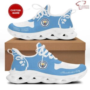 Personalize Manchester City Max Soul Sneakers Running Shoes