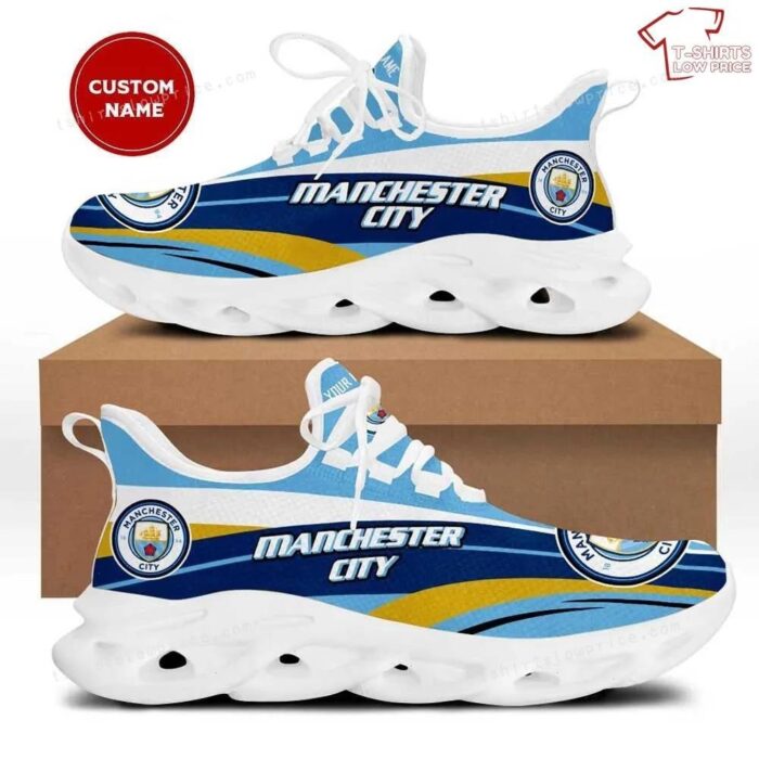 Personalize Manchester City Max Soul Sneakers Sport Shoes