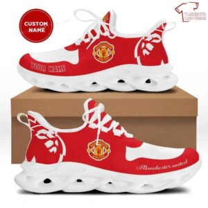 Personalize Manchester United Max Soul Shoes Running Sneakers