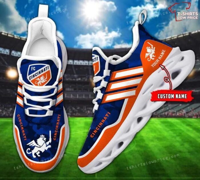 Personalize Mls FC Cincinnati Max Soul Sneakers Running Shoes