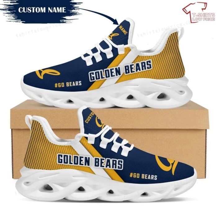 Personalize NCAA California Golden Bears Blue Max Soul Sneakers Sport Shoes