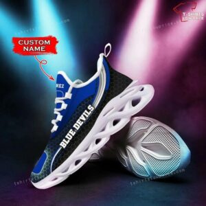 Personalize NCAA Duke Blue Devils Black Max Soul Sneakers Running Shoes