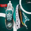 Personalize NFL Miami Dolphins Aqua Black Max Soul Sneakers Sport Shoes