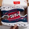 Personalize NFL New England Patriots Dark Blue Max Soul Shoes Running Sneakers