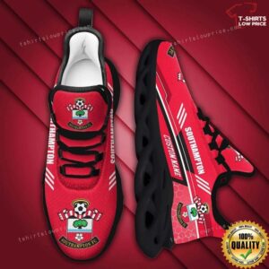 Personalize Southampton FC Red Max Soul Sneakers Sport Shoes