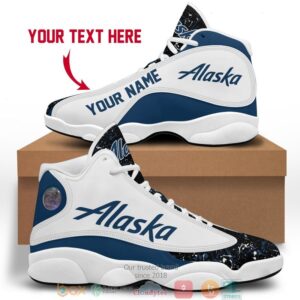 Personalized Alaska Color Plash Air Jordan 13 Sneaker Shoes