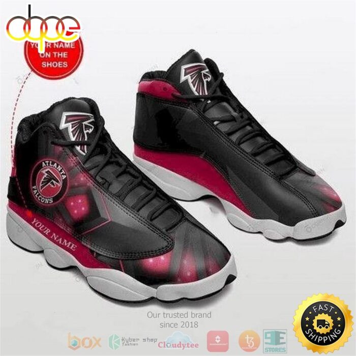 Personalized Atlanta Falcons NFL Logo Custom Air Jordan 13 Shoes