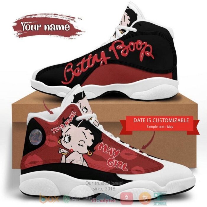 Personalized Betty Boop Cartoon Custom Air Jordan 13 Shoes