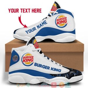 Personalized Burger King Color Plash Air Jordan 13 Sneaker Shoes