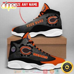 Personalized Chicago Bears NFL Football Team Air Jordan 13 Sneaker Shoes