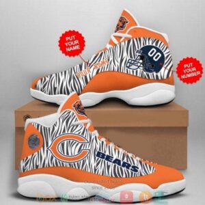 Personalized Chicago Bears Nfl Camo Football Team 11 Air Jordan 13 Sneaker Shoes