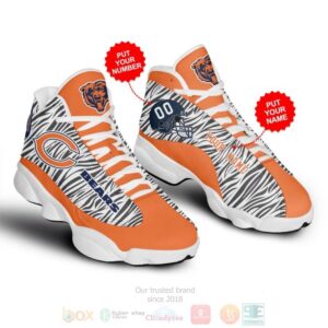 Personalized Chicago Bears Nfl Custom Air Jordan 13 Shoes