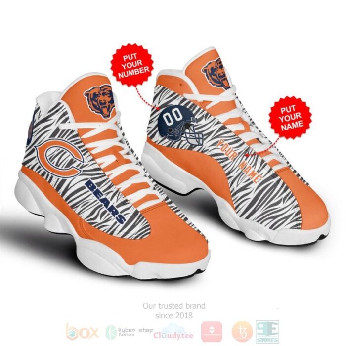 Personalized Chicago Bears Nfl Custom Air Jordan 13 Shoes